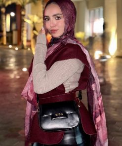 burgundy marble scarf